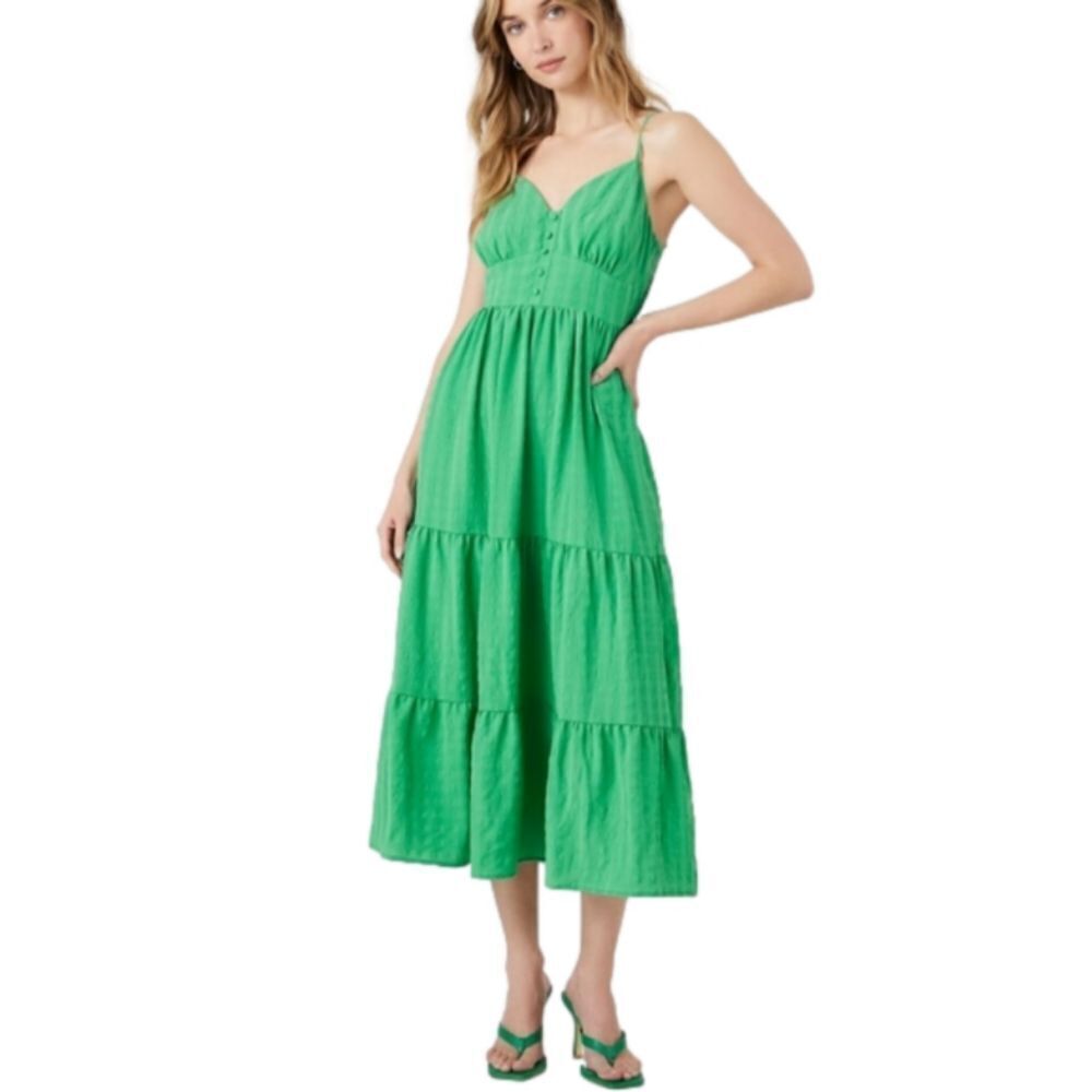 UNIVERSAL THREAD Sleeveless Emotion Green Long Dress Strappy Size XL